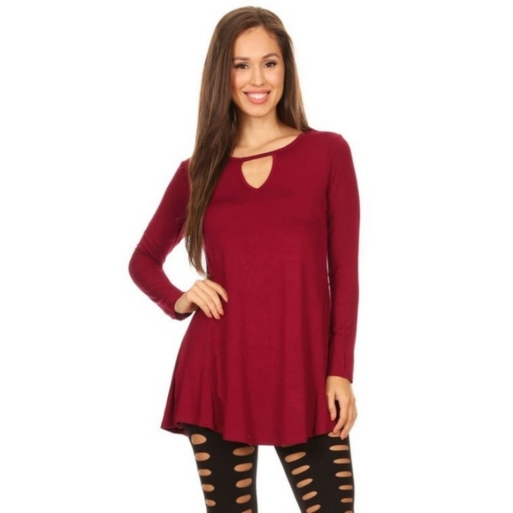 SALE Long Sleeve Keyhole Tunic S